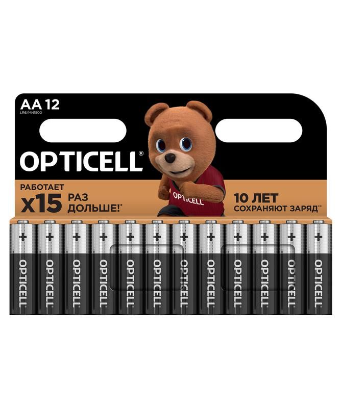 элемент питания алкалиновый aa/lr6 (блист. 12шт) basic opticell 5051010 от BTSprom.by