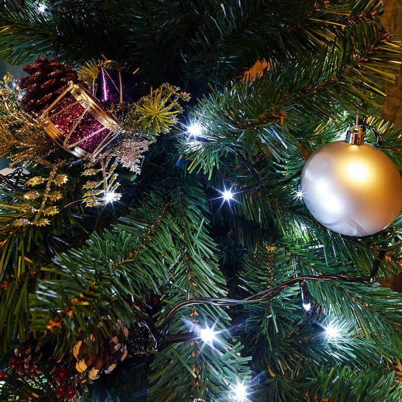  Гирлянда светодиодная "Твинкл Лайт" 15м 120LED бел. 6.9Вт 220-240В IP20 с контроллером 8 режимов провод ПВХ темн. зел. Neon-Night 303-055 фото в каталоге от BTSprom.by