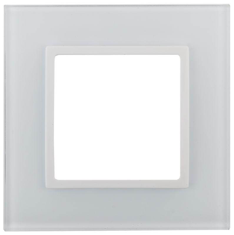 рамка 1-м 14-5101-01 стекло elegance бел.+бел. эра б0059166 от BTSprom.by
