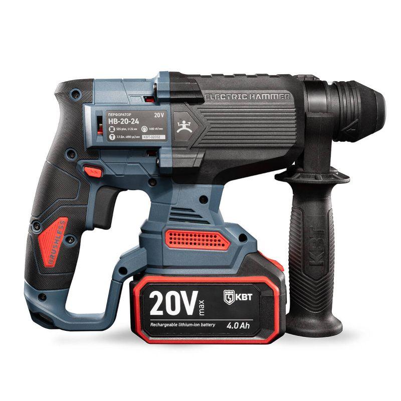  Перфоратор аккумуляторный бесщеточный HB-20-24 серия ПРОФИ КВТ 102589 фото в каталоге от BTSprom.by