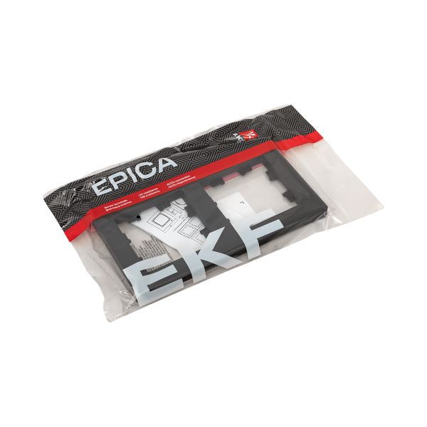  Рамка 2-м Эпика пластик черн. EKF UP1-FPB-02 фото в каталоге от BTSprom.by