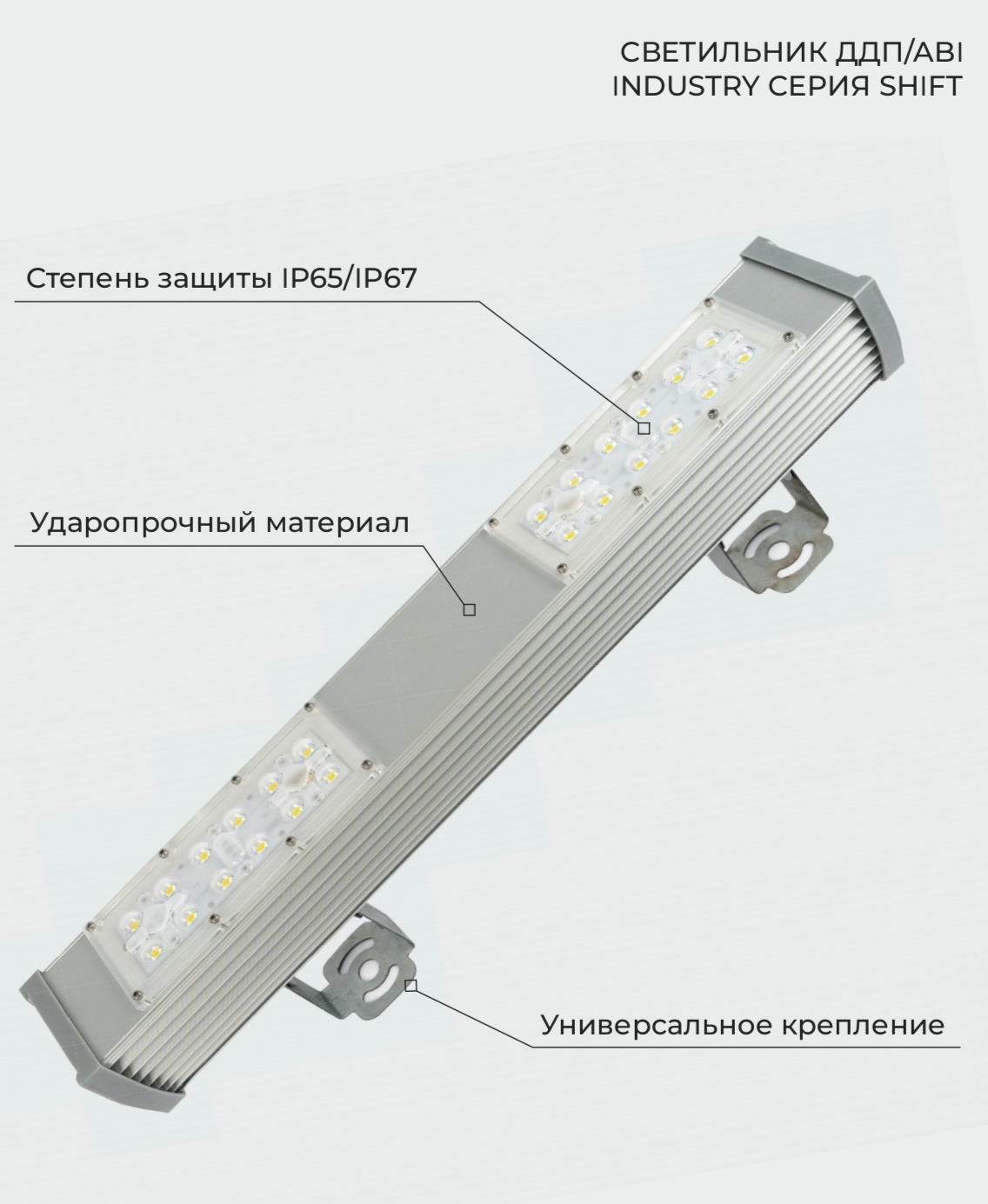 светильник ддп/ави industry 04/152 вт серия shift от BTSprom.by