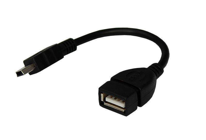 кабель usb otg mini usb на usb шнур 0.15м черн. rexant 18-1181 от BTSprom.by
