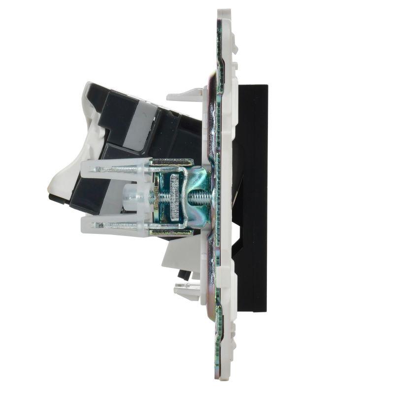  Розетка компьютерная RJ45 кат.5E SKANDY SK-K01Bl черн. IEK SK-K10-1-K02 фото в каталоге от BTSprom.by