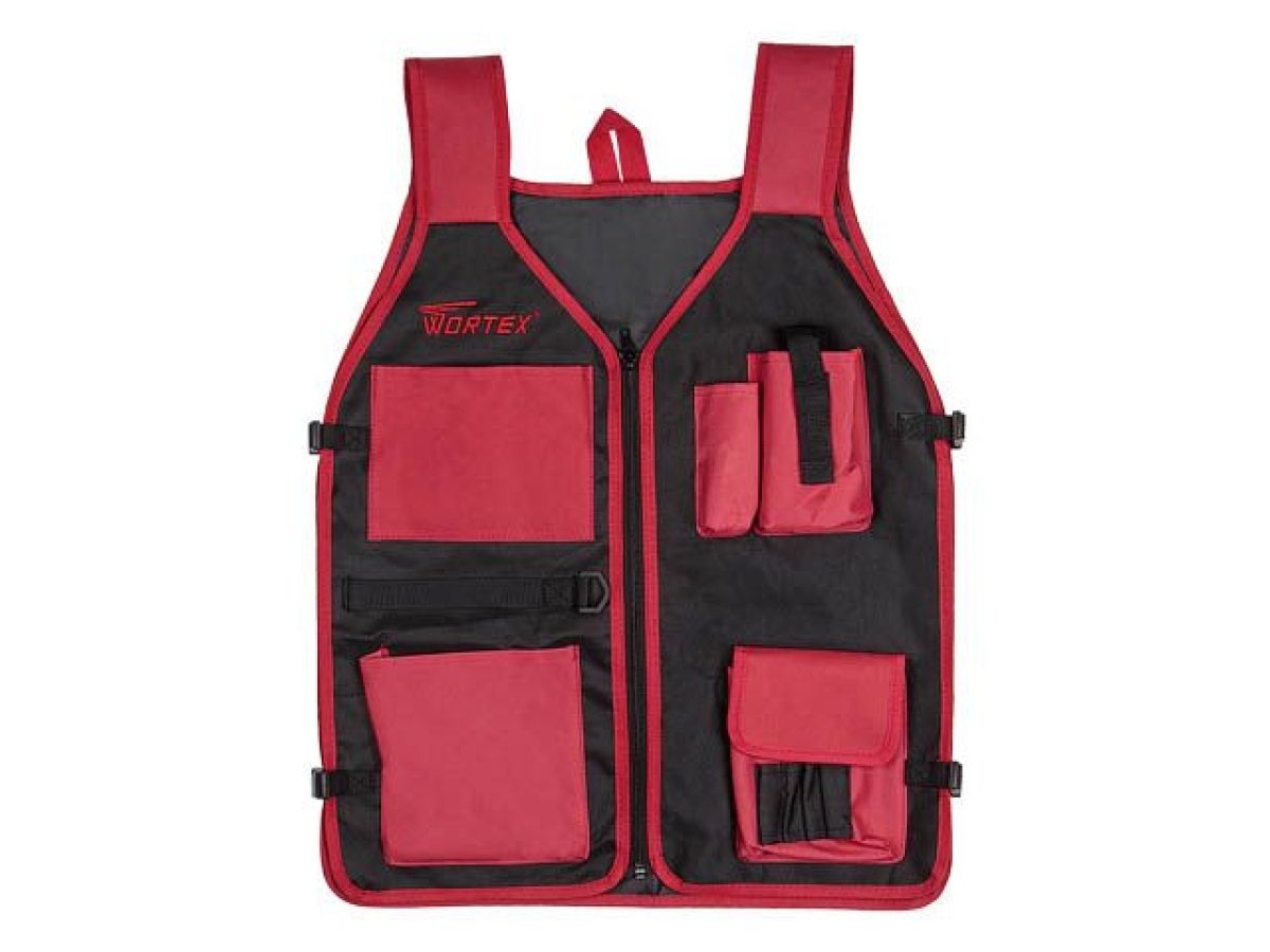 жилет монтажника wortex gr 5060 (нейлон, 530х660, 9 отсеков переноски инструмента, гарантийный срок - 50 дней) 0323172 от BTSprom.by