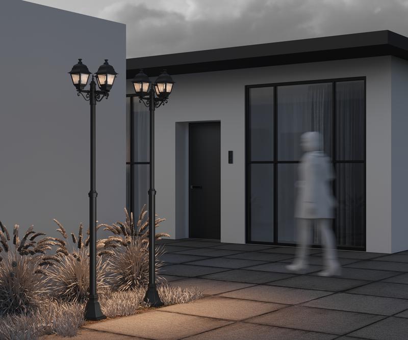  Светильник Abbey Road 3х60Вт E27 IP44 садово-парковый Maytoni O003FL-03B фото в каталоге от BTSprom.by