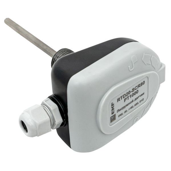  Датчик температуры ввинчиваемый 80мм EKF RTD20-SCR80-PT1000 фото в каталоге от BTSprom.by