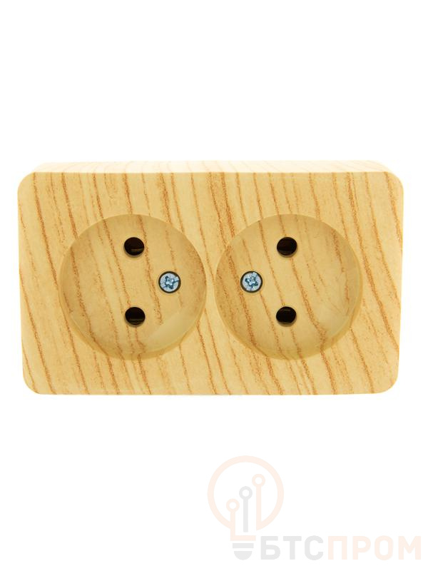 Розетка 2-м ОП Viola 16А IP20 без заземл. беленый дуб LEZARD 751-5200-128 фото в каталоге от BTSprom.by  Розетка 2-м ОП Viola 16А IP20 без заземл. беленый дуб LEZARD 751-5200-128 фото в каталоге от BTSprom.by