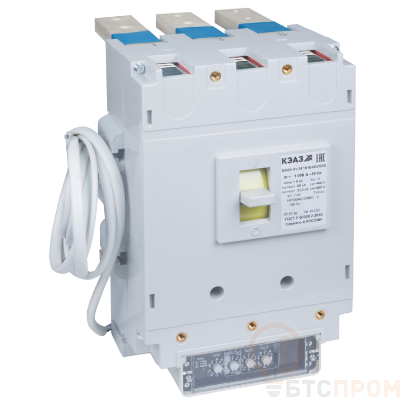 Выключатель автоматический 250А ВА55-41-344710 УХЛ3 690В НР=230В AC/220В DC задн. присоед. КЭАЗ 268514 фото в каталоге от BTSprom.by  Выключатель автоматический 250А ВА55-41-344710 УХЛ3 690В НР=230В AC/220В DC задн. присоед. КЭАЗ 268514 фото в каталоге от BTSprom.by