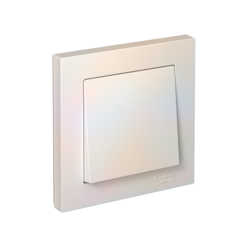 выключатель 1-кл. atlasdesign (сх. 1) 10ax быстрозажим. клем. в сборе жемчуж. se atn000412s от BTSprom.by