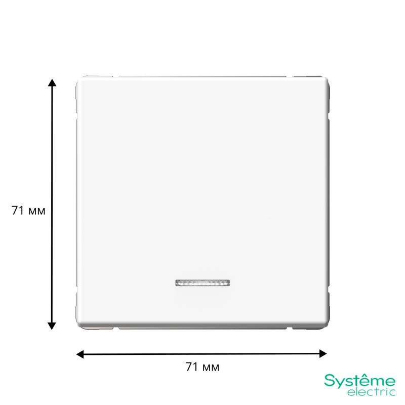  Выключатель кнопочный 1-кл. ArtGallery 10А с подсветкой механизм бел. SE GAL000116 фото в каталоге от BTSprom.by