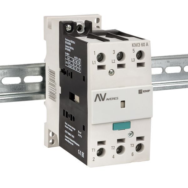  Контактор КМЭ 60А кат. 400В AC AVERES EKF ctr-s-60-00-400-av фото в каталоге от BTSprom.by