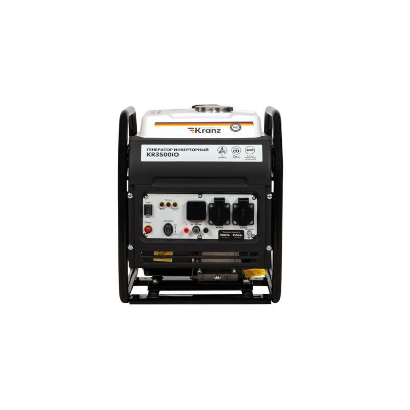  Генератор инверторный KR3500IO 3.5кВт 230В 7л открытый корпус ручной старт KRANZ KR-16-1143 фото в каталоге от BTSprom.by