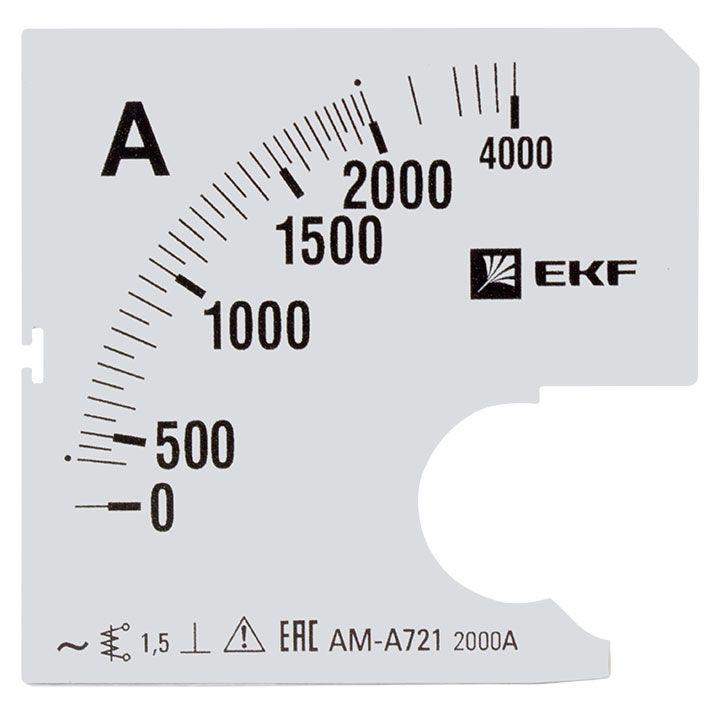 шкала сменная для a721 2000/5а-1.5 proxima ekf s-a721-2000 от BTSprom.by