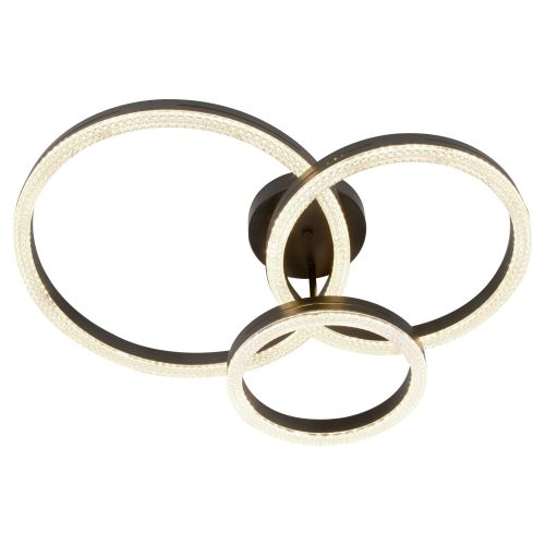 светильник светодиодный модерн bloom cll-1-110w 3k-6k rc bk с ду черный эра б0069754 от BTSprom.by