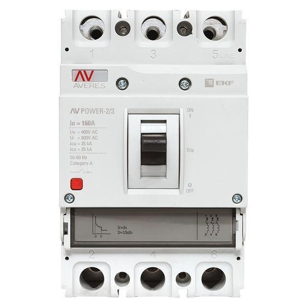  Выключатель автоматический 3п 160А 35кА AV POWER-2/3 TR AVERES EKF mccb-23-160-TR-av фото в каталоге от BTSprom.by