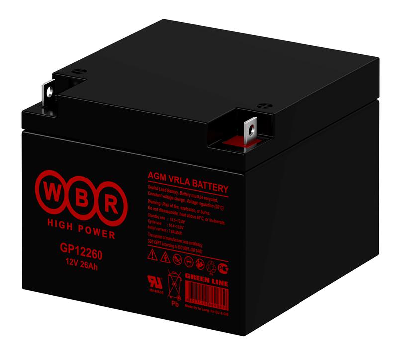  Аккумулятор 12В 26А.ч WBR GP12260 WBR фото в каталоге от BTSprom.by