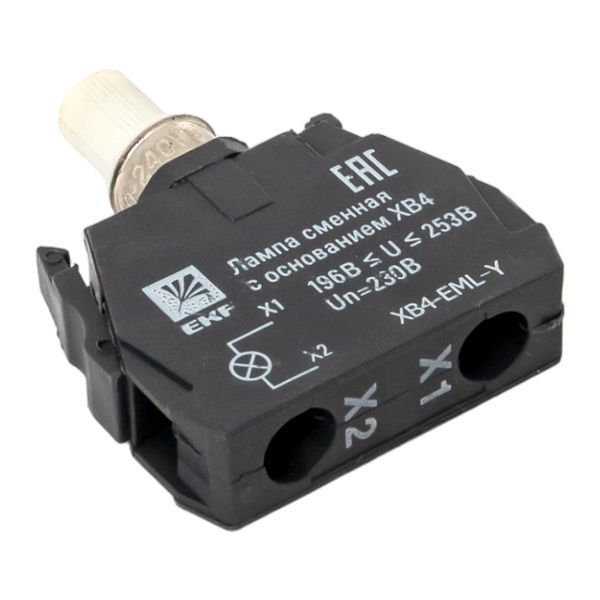  Лампа сменная с основанием XB4 желт. 230В PROxima EKF XB4-EML-Y фото в каталоге от BTSprom.by