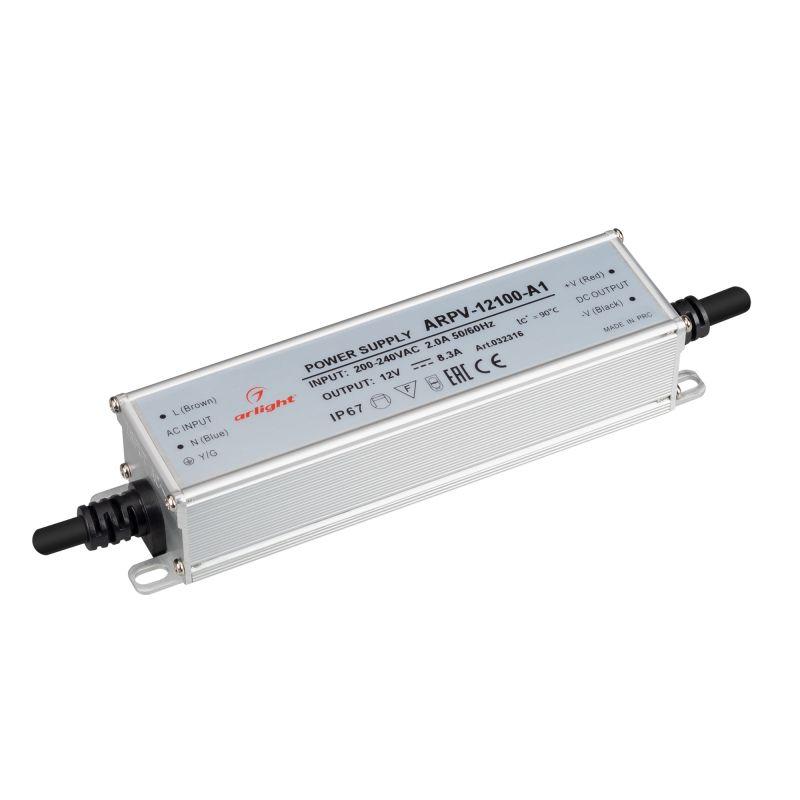 блок питания arpv-12100-a1 12в 8.3а 100вт ip67 метал. 3 года arlight 032316 от BTSprom.by