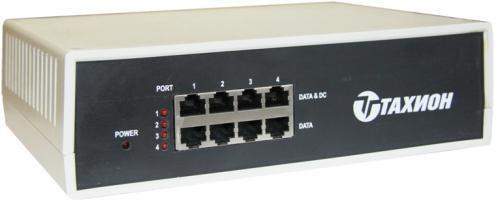 инжектор 4-х канальный для питания по сети ethernet iр-камер или другого оборудования поддерживающего стандарты технологии poe ieee 802.3af ieee 802.3at poe-24-i тахион 40022 от BTSprom.by