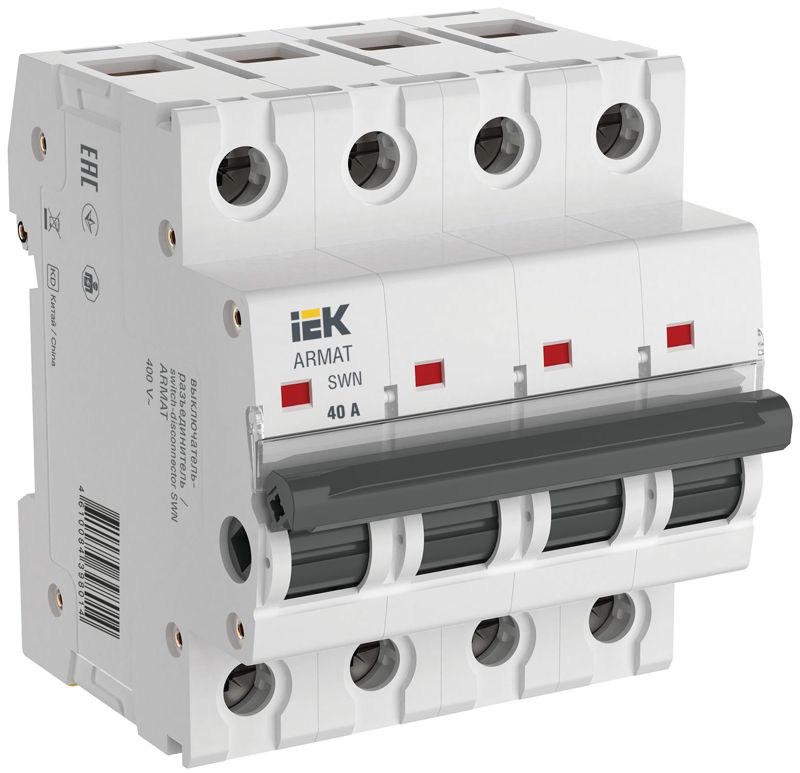 выключатель-разъединитель swn 4п 40а armat iek ar-swn-4-040 от BTSprom.by