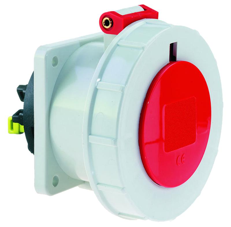розетка встраиваемая 16а 5п 3p+n+pe 6ч 400в ip67 75х75 quick connect bals 13745 от BTSprom.by