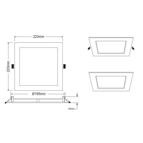 Светильник светодиодный 2-18-6K 18Вт 220В 6500К квадратный Эра Б0019839 фото в каталоге от BTSprom.by  Светильник светодиодный 2-18-6K 18Вт 220В 6500К квадратный Эра Б0019839 фото в каталоге от BTSprom.by