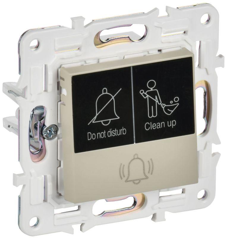 кнопка звонка skandy 10а sk-v17b для отелей с индикацией беж. iek sk-v14-2-10-k10 от BTSprom.by