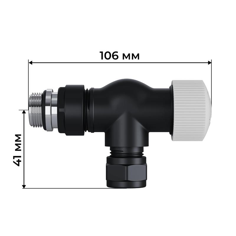  Набор термостатический осевой Design Pro 15мм М30х1.5 черн. Royal Thermo НС-1646644 фото в каталоге от BTSprom.by