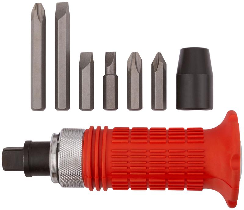  Отвертка ударная 6 CrV специальных бит резиновая ручка пластиковый кейс FIT 56266 фото в каталоге от BTSprom.by