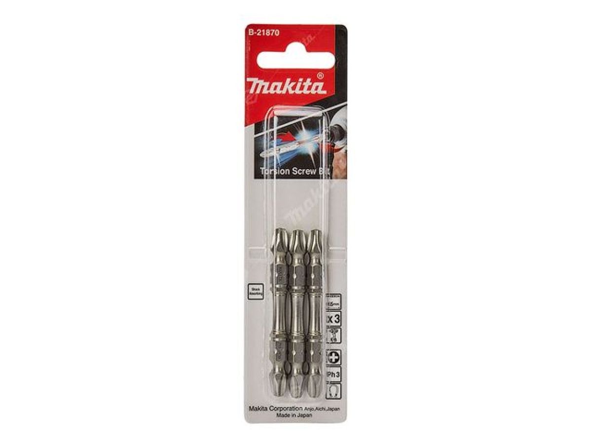 насадка двусторонняя ph3, 65 мм, e-form (mz) makita 3 шт. b-21870 от BTSprom.by