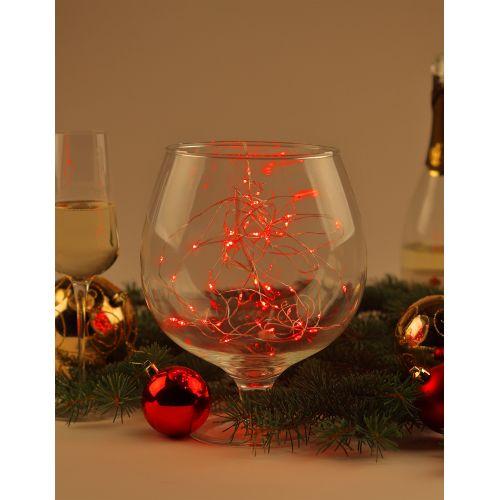  Гирлянда светодиодная "Нить" 5м 50LED красн. свет АА ЭРА Б0047963 фото в каталоге от BTSprom.by