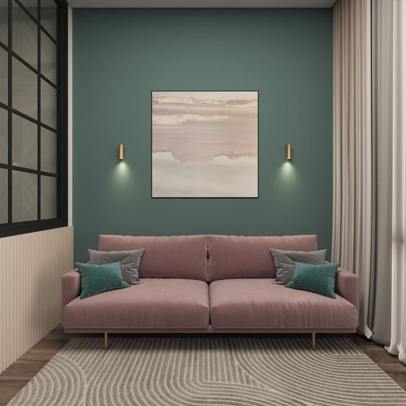  Светильник 15Вт GU10 IP20 LED настен. алюм. матов. зол. DENKIRS 723062 фото в каталоге от BTSprom.by