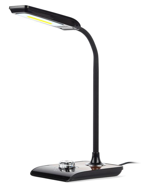 светильник nled-473-10w-bk настол. черн. с деревом эра б0033305 от BTSprom.by