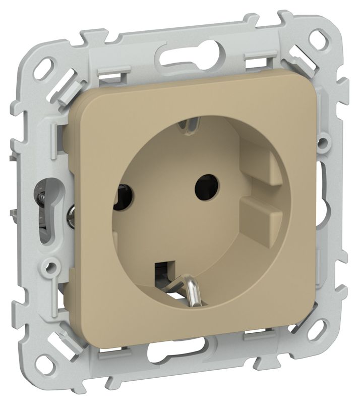 розетка сп flite рсш11-0-флх 16а с заземл. с защ. шторками механизм хаки iek fi-r14-16-k59 от BTSprom.by