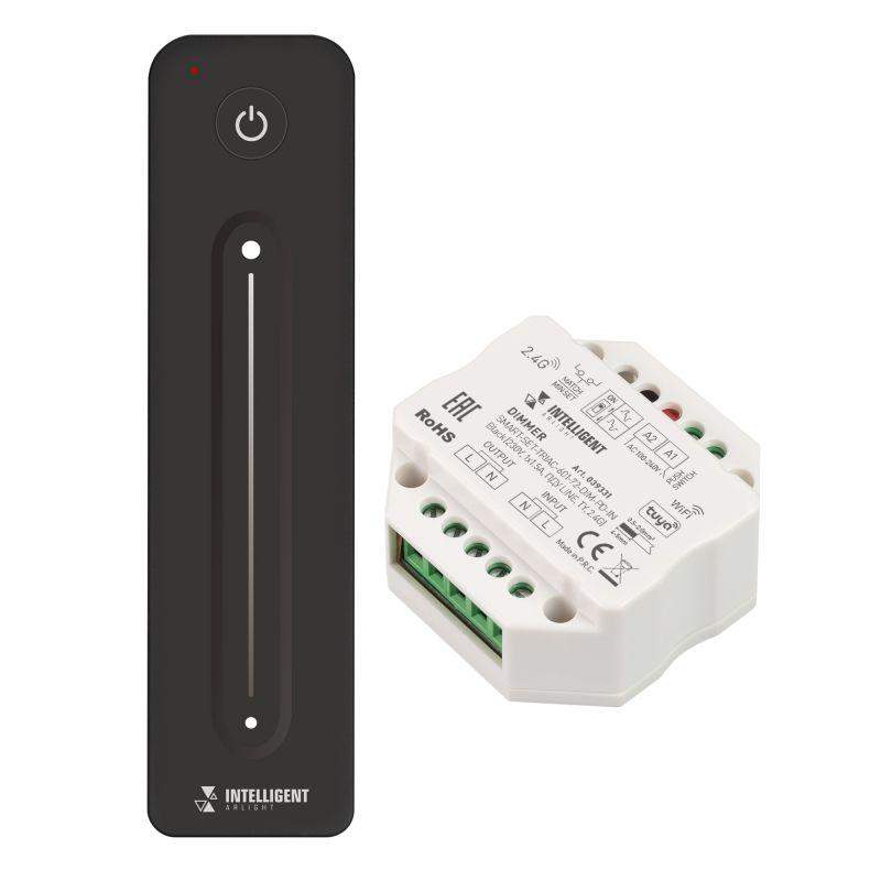 диммер smart-set-triac-601-72-dim-pd-in black (230в 1х1.5а пду line ty 2.4g) (ip20 пластик) intelligent arlight 039331 от BTSprom.by
