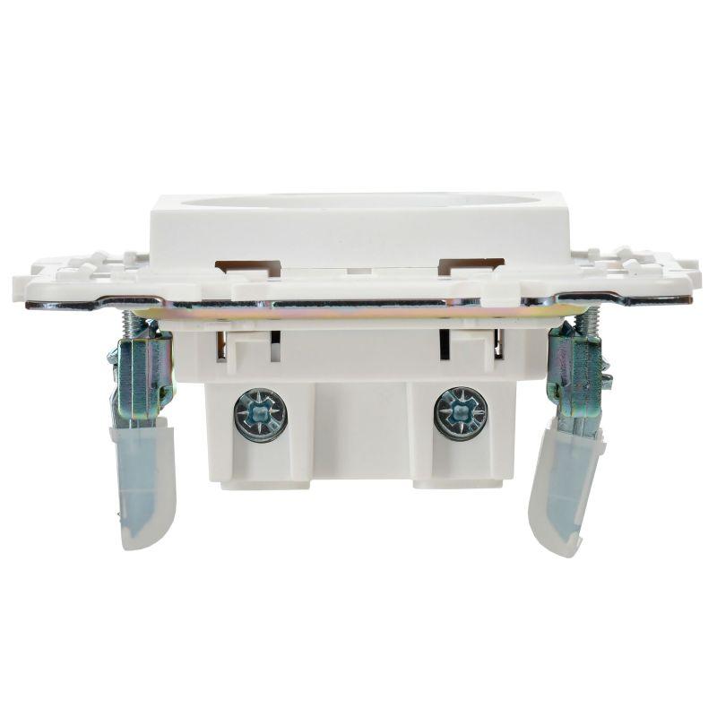  Розетка SKANDY 10А без заземл. без защ. шторок SK-R02W арктич. бел. IEK SK-R10-10-K01 фото в каталоге от BTSprom.by