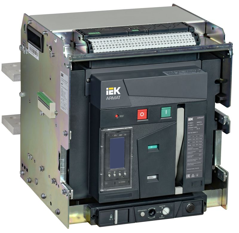 выключатель автоматический воздушный 3п e 3200а 85ка выдвижной ty с акс. armat iek ar-acb-3ve-085-3200a-tycf от BTSprom.by