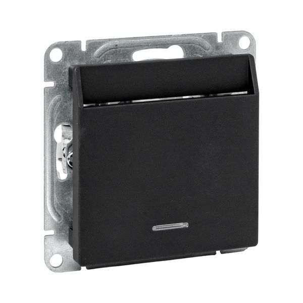 выключатель карточный эпика с подсветкой механизм черн. ekf up1-swb-card от BTSprom.by