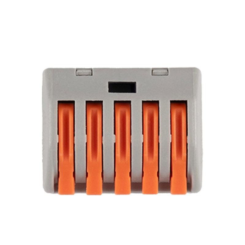  Клемма монтажная рычажного соединения PTC-5P 222-415 450В 32А 0.08-2.5(4.0)кв.мм Jazzway 5050853 фото в каталоге от BTSprom.by