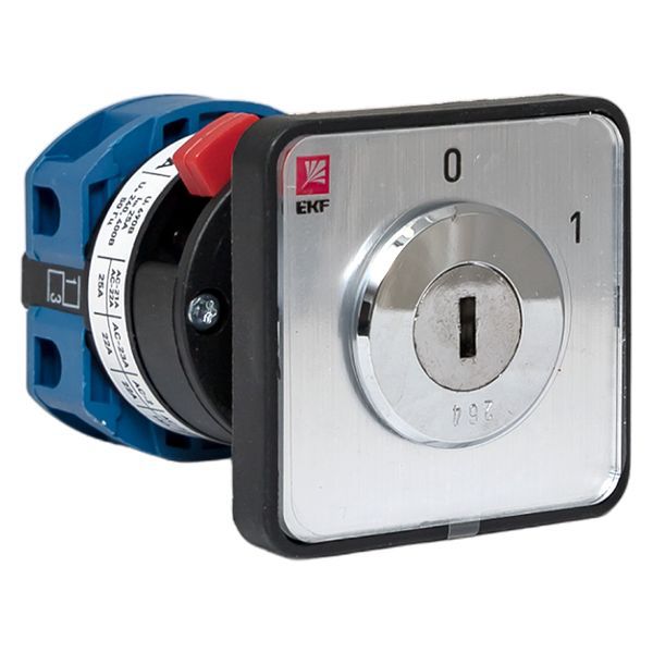 переключатель кулачковый пк-1-112 2п 25а "0-1" с ключом ekf pk-1-112-25 от BTSprom.by
