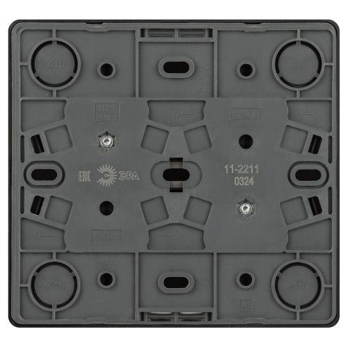  Розетка 4-м ОП Эксперт 11-2211-05 16А IP20 250В 4х2P+E Schuko с заземл. защ. шторки антрацит Эра Б0063004 фото в каталоге от BTSprom.by