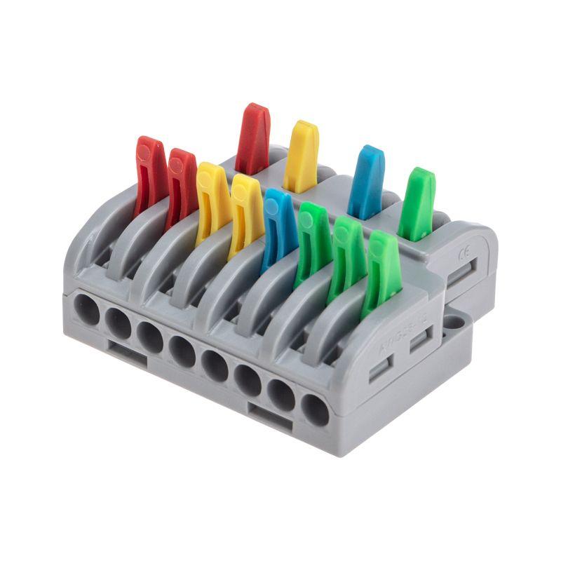  Клемма проходная разветвительная СМК 4х2 4п с монтажн. площадкой (1 ввод 2 вывода на полюс) (блист.4шт) Rexant 07-5247-4 фото в каталоге от BTSprom.by