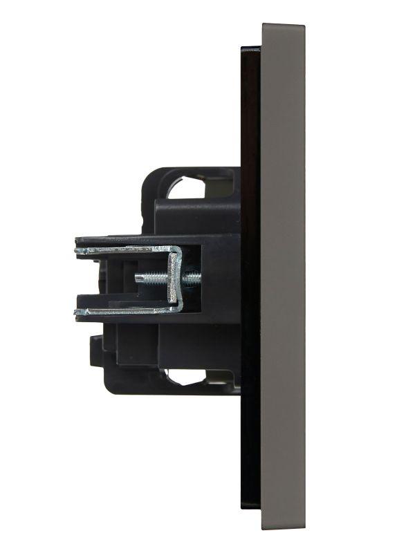  Розетка СП FORTE&PIANO FP316 16А с заземл. без защ. шторок винт. крепл. сер. IEK FP-R11-16-K03 фото в каталоге от BTSprom.by