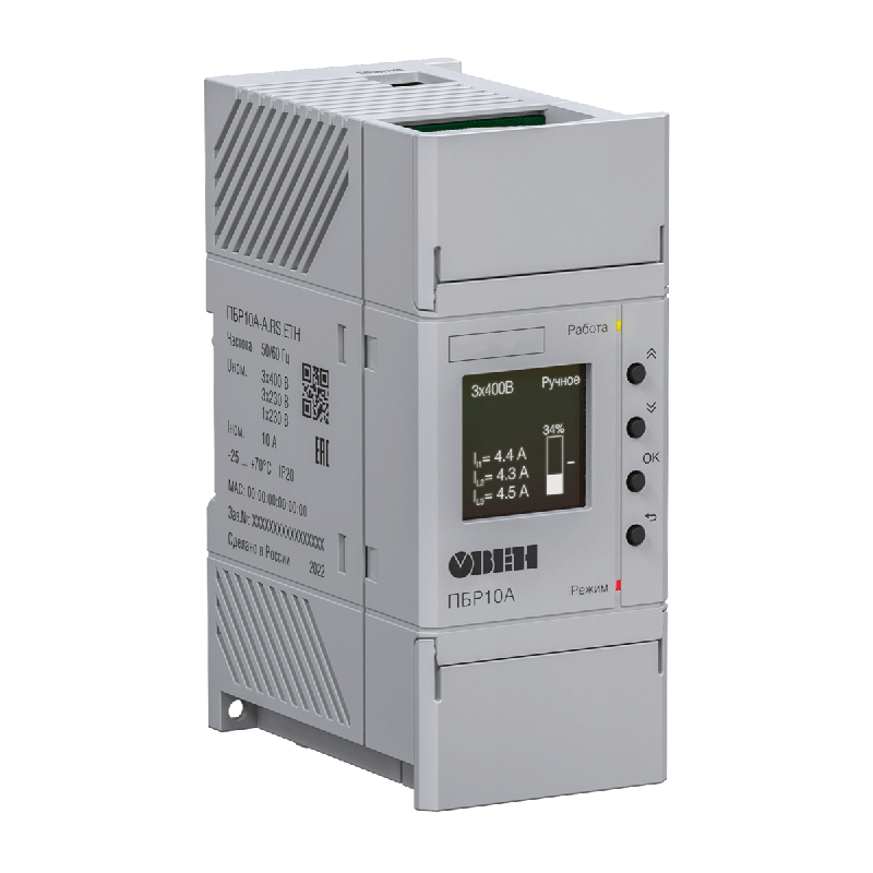 пускатель бесконтактный реверсивный пбр10а-a.rs.eth.ао овен 124368 от BTSprom.by