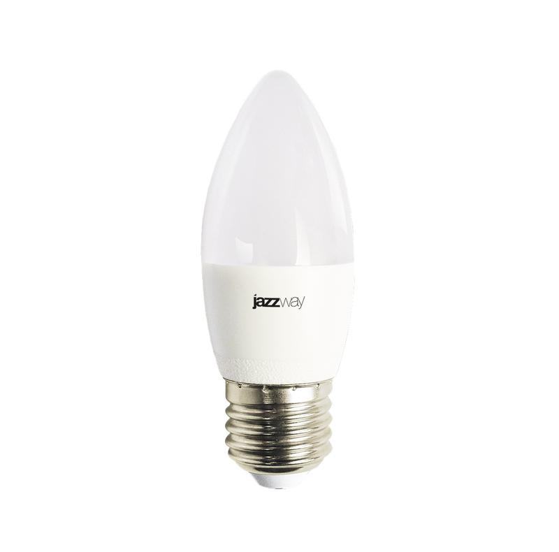 лампа светодиодная pled-lx 8вт c37 свеча 5000к холод. бел. e27 pro jazzway 5028562 от BTSprom.by