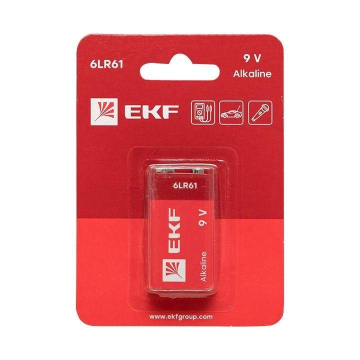элемент питания алкалиновый "крона" 6lr61/9v (блист.1шт) ekf 9v-bl1 от BTSprom.by