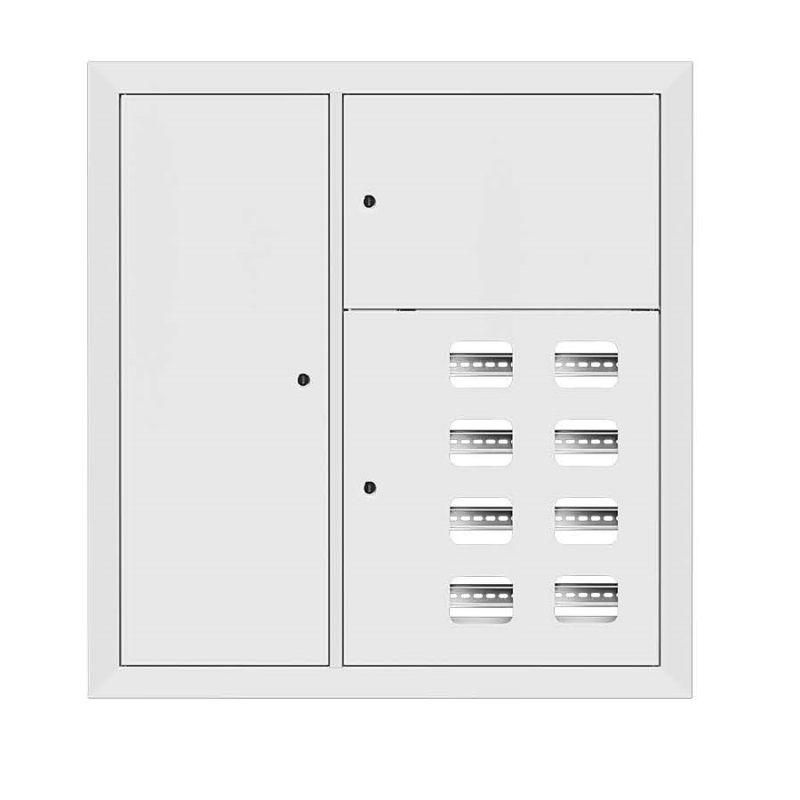 щит этажный 8кв. слаботочка слева ral9003 (1000х950х160) proxima ekf mb29-v-8z-ral9003 от BTSprom.by