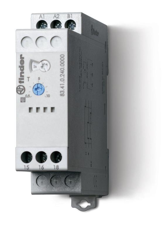 таймер модульный мультифункциональный (ae eea fe ge it bep dep shp) 24…240в ac/dc 2co 12а 22.5мм регулировка времени 0.05с…10дней ip20 finder 835202400000 от BTSprom.by