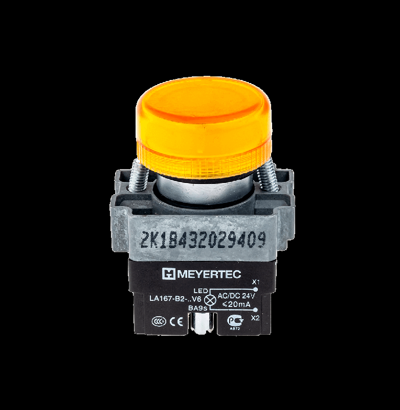 лампа сигнальная в сборе 24в ac/dc мет. mtb2-bv615 желт. овен 43347 от BTSprom.by